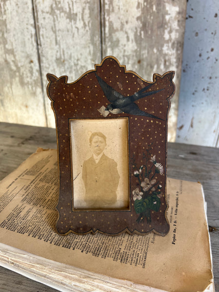 French Antique Hand Painted Frame