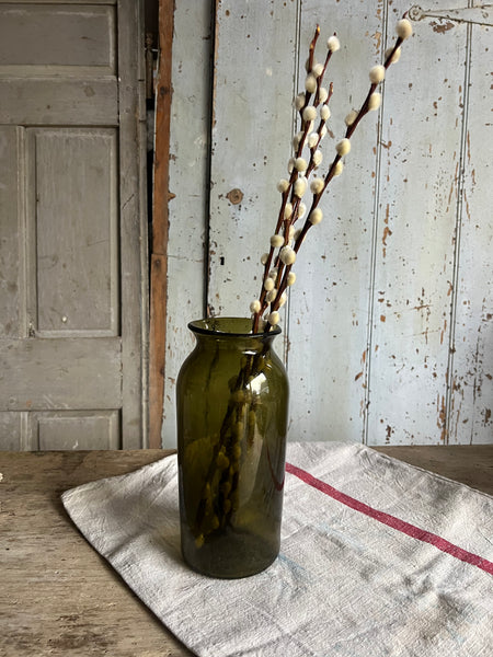 Stunning Green French Vintage Truffle Jar