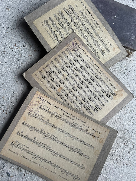 Collection of French Vintage Music Sheets