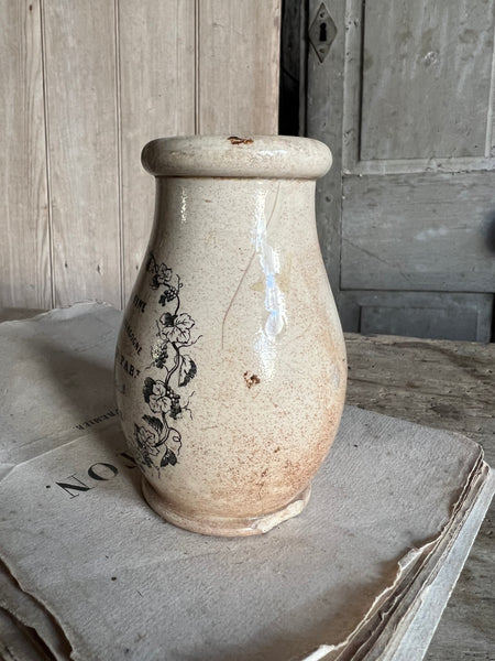 Beautifully Shaped Rare Creil et Montereau French Mustard Jar