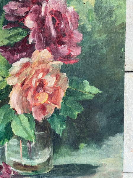 Floral Oil on Board