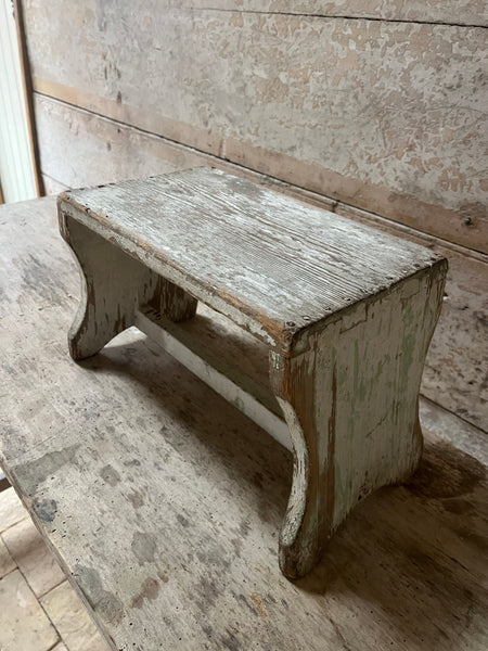 Large Vintage French Stool