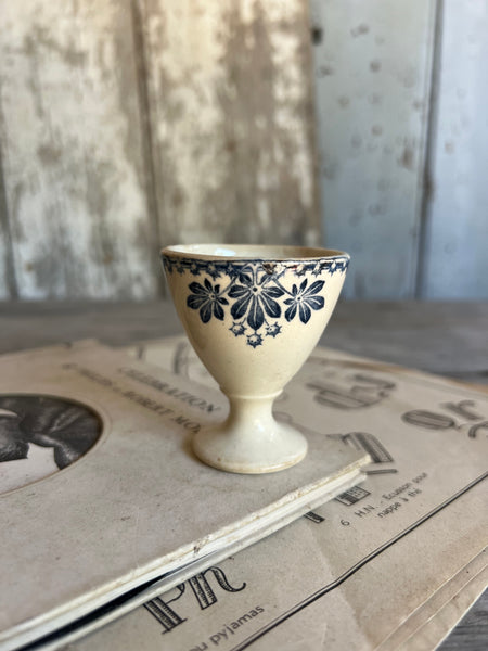 Vintage French Transferware Eggcup