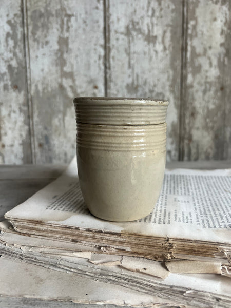 French Lidded Stoneware Jar