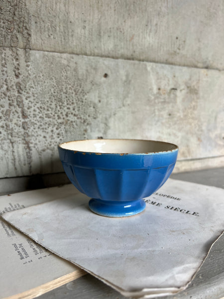 Rustic Blue Cafe au Lait bowl