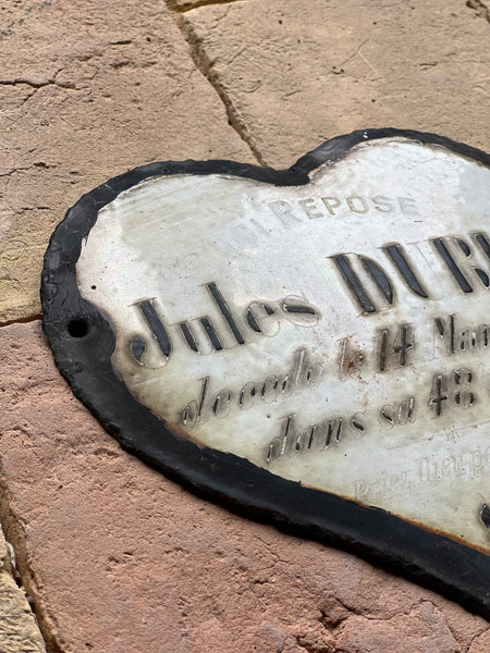 Vintage French Rustic Memorial Heart
