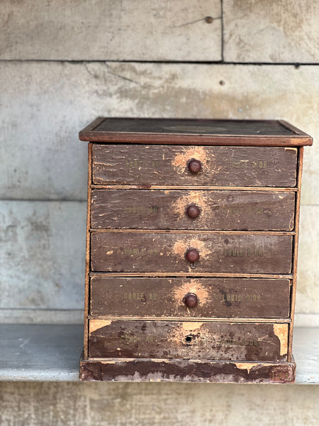 Antique Cotton Reel Drawers