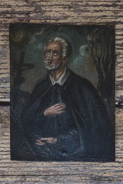Antique Religious Oil Painting