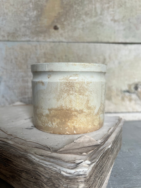 Heavily Crazed Antique Confiture Pot
