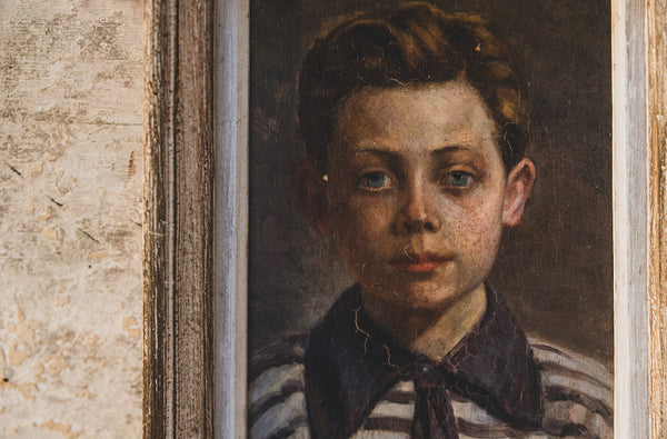 Framed Portrait Oil Painting