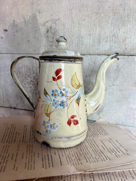 Enamel Vintage French Coffee Pot