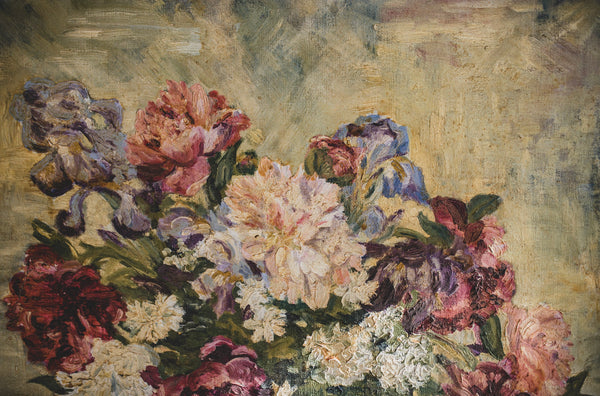 Large Floral Oil Painting