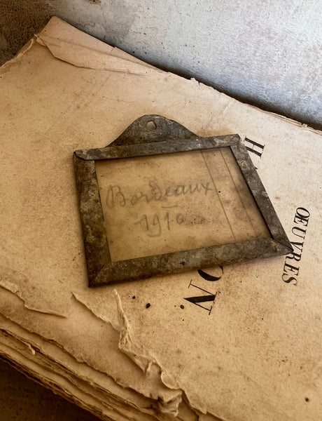 Vintage French Wine Tag