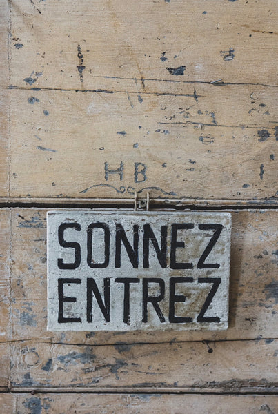 Vintage French Sign