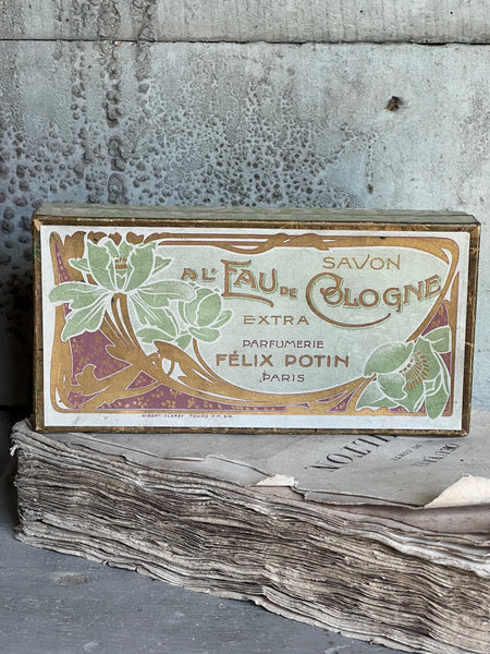 Beautiful French Felix Potin Soap Vintage Box