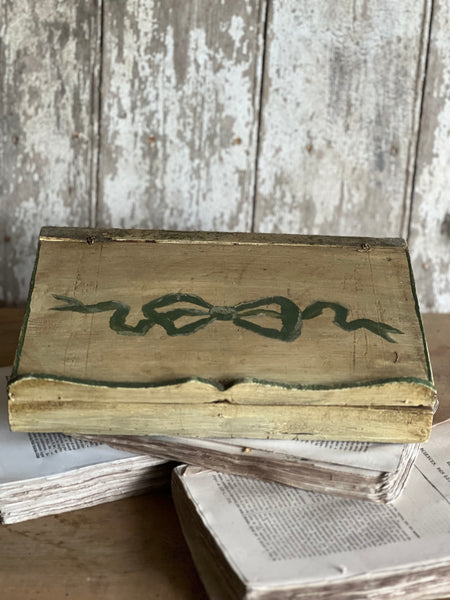 Beautiful French Painted Vintage Document Box