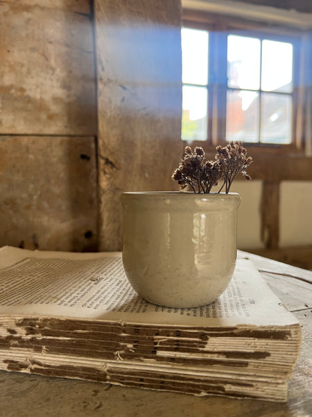 Vintage French Yoghurt Pot
