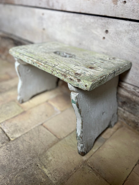 Large Vintage French Stool