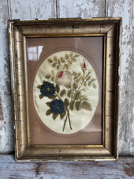 Antique Framed Embroidery