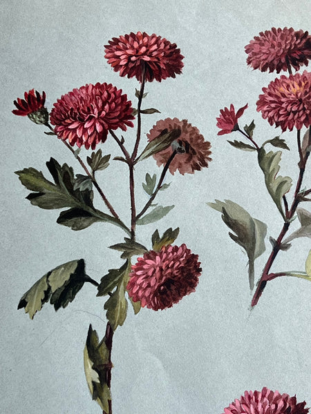 Gorgeous Dahlia Vintage Painting