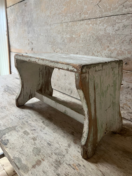 Large Vintage French Stool