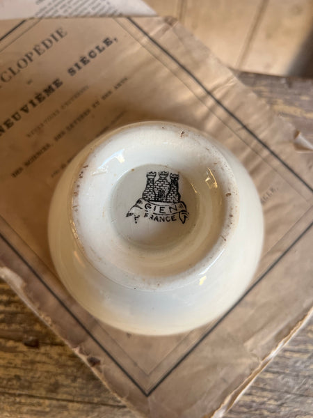 Small Vintage Gien Cafe Au Lait