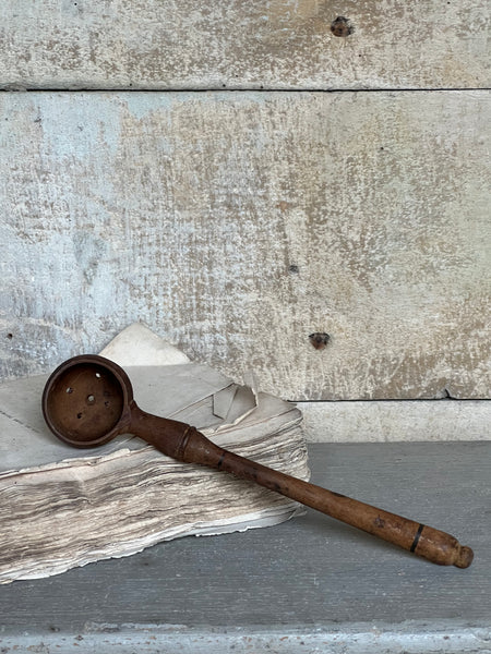 Mini Vintage French Olive Spoon