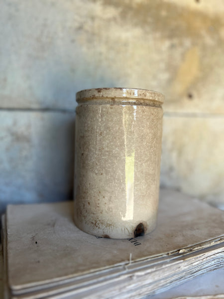 Beautifully Aged Crazed Confiture Pot