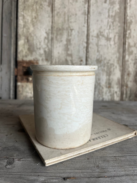 Chunky Buttery Antique Confiture Pot
