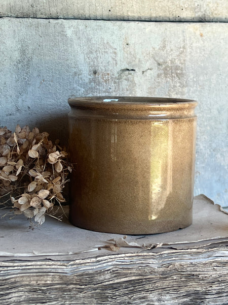 Chunky Buttery Antique Confiture Pot