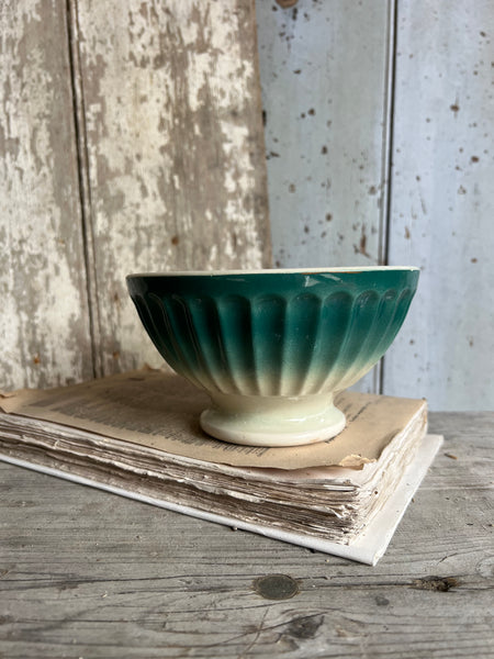 Large French Vintage Ombre Cafe au Lait
