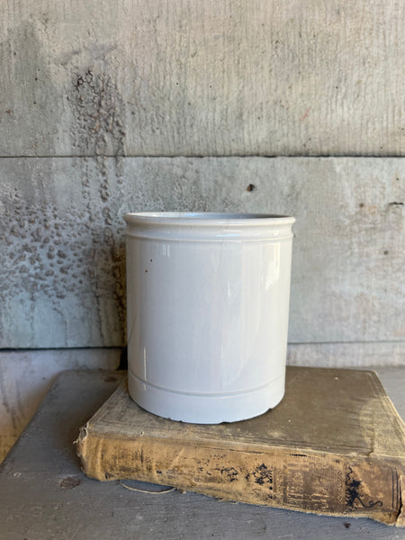 Vintage Creil Montereau French Confiture Pot