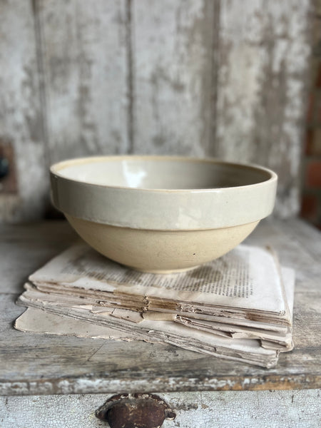 French Stoneware Mixing Bowl