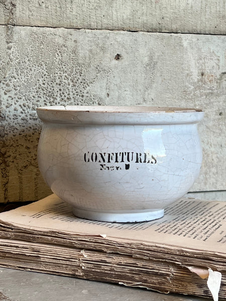 French Vintage Confitures Pot
