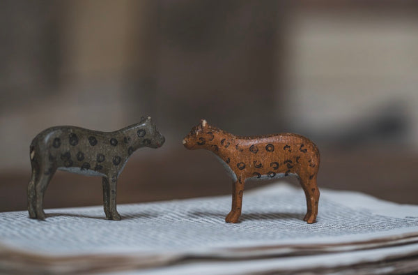 Sweet Vintage Wooden Leopards