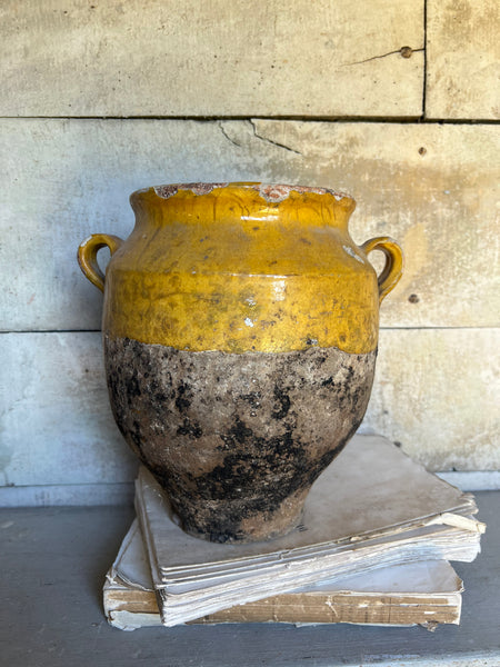 Antique French Confit Jar Large