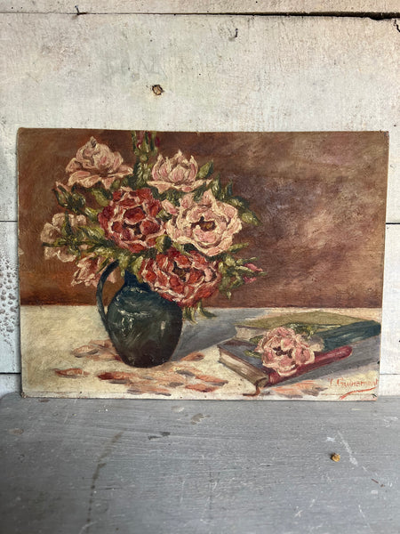 Floral Oil on Board