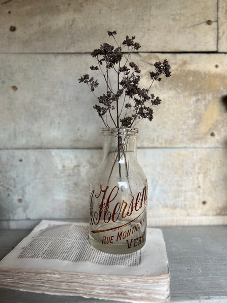 Antique Branded Glass Bottle