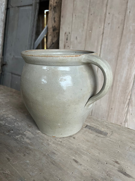 French Stoneware Handled Pot