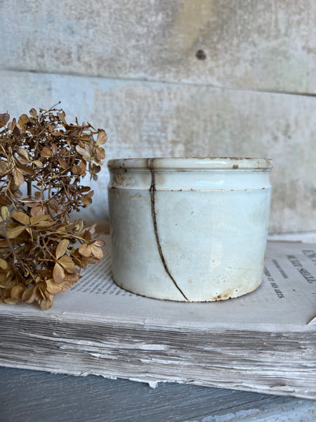 Antique French Wide Jar