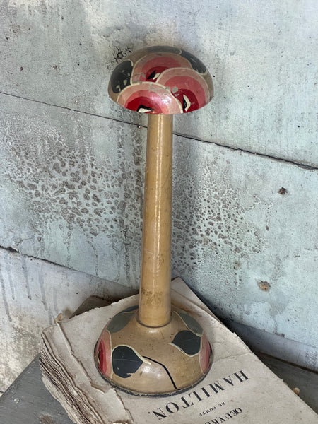 Pink vintage Hand Painted Hat Stand