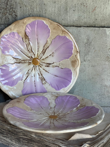 Sweet Floral Buttery Vintage French Plates