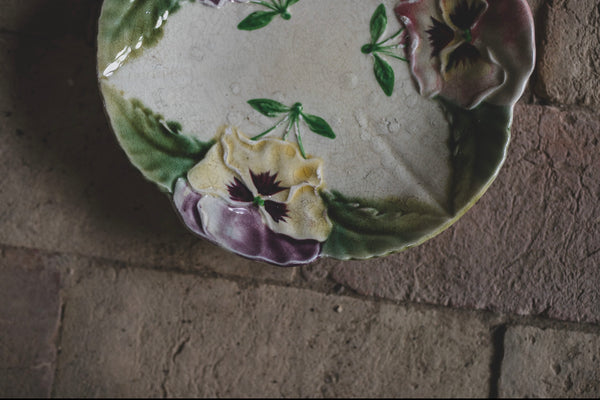 Sweet Vintage Floral French Plate