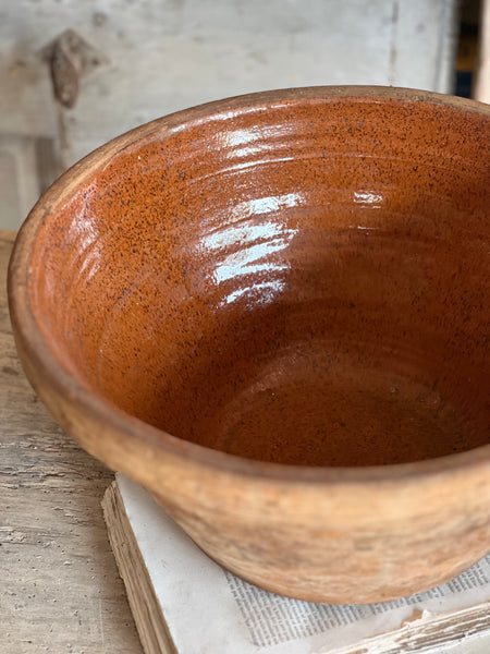 French Earthenware Mixing Bowl