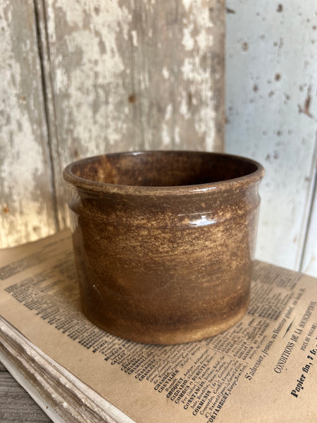 Chunky Buttery Antique Confiture Pot