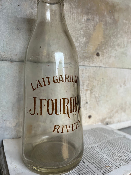 Antique Branded Glass Bottle