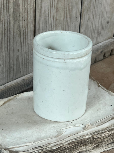 Vintage French Luneville Ironstone Confiture Pot