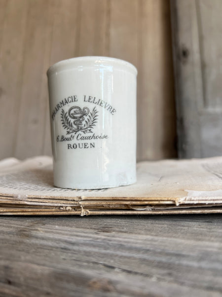Vintage Medium Sarreguemines Pharmacy Pot