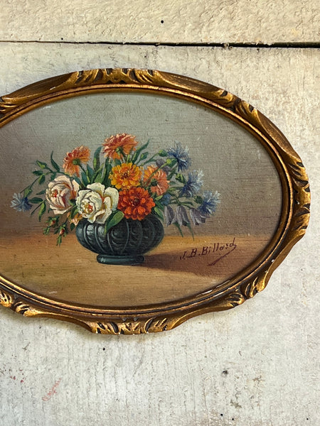 Sweet Framed Floral Oil