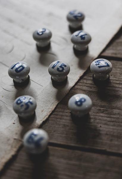 Antique French Numbered Knobs